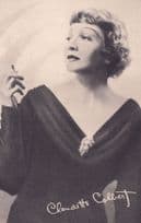 Claudette Colbert Photogravure Antique Printed Signed Postcard