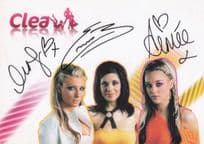 Clea Pop Group Popstars The Rivals FULLY MULTI Hand Signed Photo