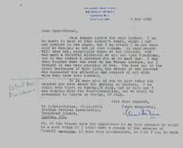 Clement Price Thomas Welsh Surgeon To King George VI Hand Signed Letter