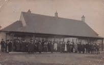 Clevelys School Antique Worn 1912 Lancashire Real Photo Postcard