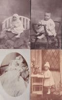 Clever Babies & Soft Toys 4x Antique Portrait Postcard s
