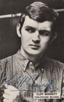 Cliff Bennett Parlaphone Records Hand Signed 1960s Fan Club Photo