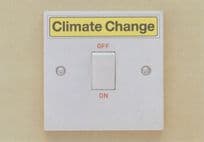 Climate Change Plug Wall Socket Electricity Campaign Postcard