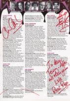 Clive Carter Billy Boyle Roni Page 5x Cast Hand Signed Theatre Photo Page