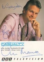 Clive Mantle as Mike Barratt CasualtyBBC Hand Signed Photo