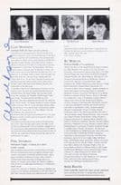 Clive Merrison of BBC Sherlock Holmes Hand Signed Theatre Page