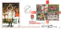 Clive Woodward England World Champions Rugby LIMITED TO ONLY 5 Hand Signed FDC