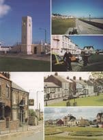 Clock Tower At Seaton Carew Hartlepool Elwick 2x Cumbria Postcard
