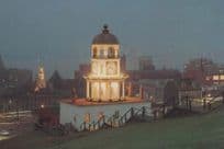 Clock Tower Citadel Hill Halifax Night Illuminations Canada Canadian Postcard
