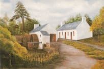 Coalisland Spade Mill Ulster Folk Museum Painting Postcard