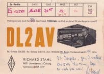 Coburg 1960s Wireless Equipment QSL Radio German Old Postcard Card