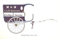 Coburgh Delivery Van Grocers Transport Postcard