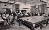 Coffee Room Snooker Table in Otterburn Hall Northumberland RPC Postcard