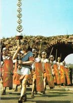 Colchester Roman Gladiator Guard Balkerne Gate Passage Museum Essex Postcard