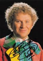 Colin Baker as Dr Who Hand Signed BBC TV Postcard Photo