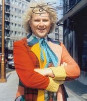 Colin Baker Dr Who 10x8 RARE in Central London Large Hand Signed Photo