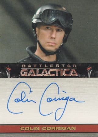 Colin Corrigan Battlestar Galactica Hand Signed Photo Card