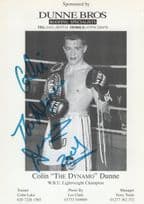 Colin Dunne Liverpool Boxer Hand Signed Boxing Publicity Photo