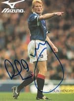 Colin Hendry Football Scottish International Hand Signed Photo