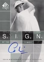 Colin Montgomerie Sign Of The Times Hand Signed 2002 SP Golf Autograph Card