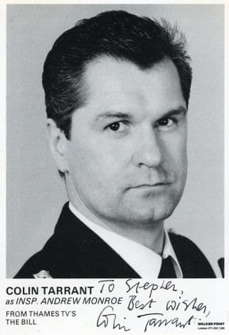 Colin Tarrant as Insp Andrew Monroe The Bill ITV Hand Signed Cast Card