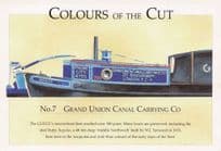 Colours Of The Cut Grand Union Canal London Ship Narrowboat Postcard