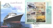 Commodore Warwick HMS Cunard Ship Posted Onboard Queen Mary 2 Hand Signed FDC