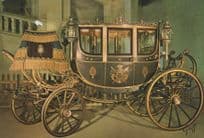 Comte De Chamborde Royal State Coach Carriage French Postcard