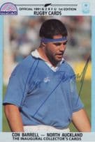 Con Barrell North Auckland New Zealand Rugby Hand Signed Rugby Photo