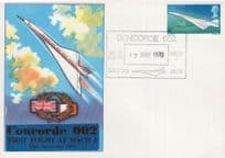 Concorde 002 First Flight at Mach 2 Fairford Gloucs Frank RARE 1st Day Cover FDC