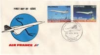 Concorde Air France to Philippines First Day Of Issue Flight FDC