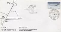 Concorde Aircraft First Ever Flight Rio De Janeiro Brazil 1976 FDC