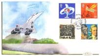 Concorde Benham Hand Painted Original Limited Edition of 50 FDC