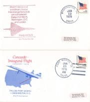 Concorde Inaugural Flight Jan 1979 Dallas Fort Worth FDC