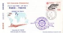 Concorde Japan Presidentiel 3rd 4th May 1986 Air France Tokyo Summit FDC
