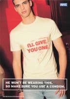 Condom Safe Sex Shocking Comic Humour Warning Postcard