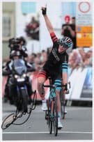 Connor Swift British Cyclist Wales Open Criterium 2018 Large Hand Signed Photo