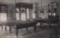 Conservative Club Beccles Suffolk Billiards Antique Real Photo Postcard