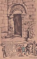 Conspirator's Doorway Murder Of Rizzio Holyrood Palace Phillimore Postcard