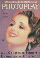 Constance Bennett Photoplay Magazine Cover Photo Postcard