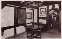 Construction Wood Panel Harvard House Stratford On Avon Tucks Old RPC Postcard