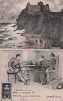 Consulting Tantallon Castle Wizard Scottish Phillimore Old Postcard