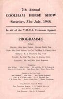 Coolham Horse Show Sussex Old YMCA Fund Equestrian Programme