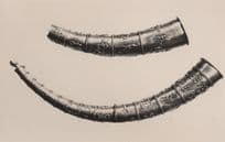 Copenhagen Denmark Museum Kopier af Guldhornene Jernalder Old Postcard