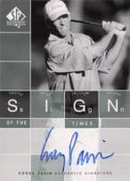 Corey Pavin Sign Of The Times Hand Signed 2002 SP Golf Autograph Card