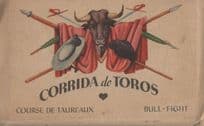 Corrida De Toros Antique Spanish Bullfighting 12x Postcard Book