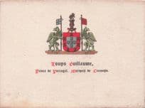 Coups Guillaume Portugal Prince Marquis De Cramoso Old Card