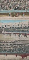 Courses De Taureaux 3x Bullfighting Killed Bull Old Postcard