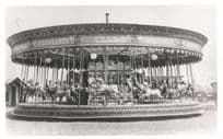 Cox's of Mansfield Carousel Roundabout Fairground Society PB Postcard Photo