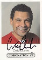 Craig Charles Coronation Street ITV Hand Signed ITV Cast Card Photo